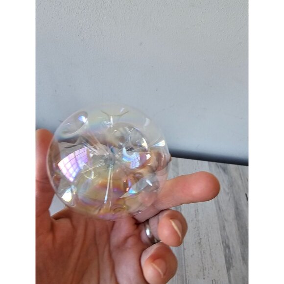 Silvestri iridescent trumpet ball ornament tinsel clear Xmas tree set - Picture 4 of 6